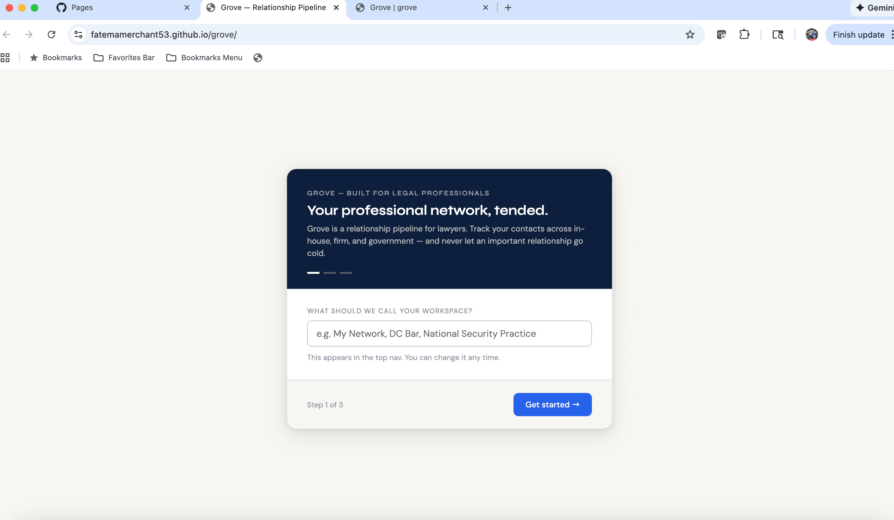 Grove: Tool for lawyers to tend their relationships
