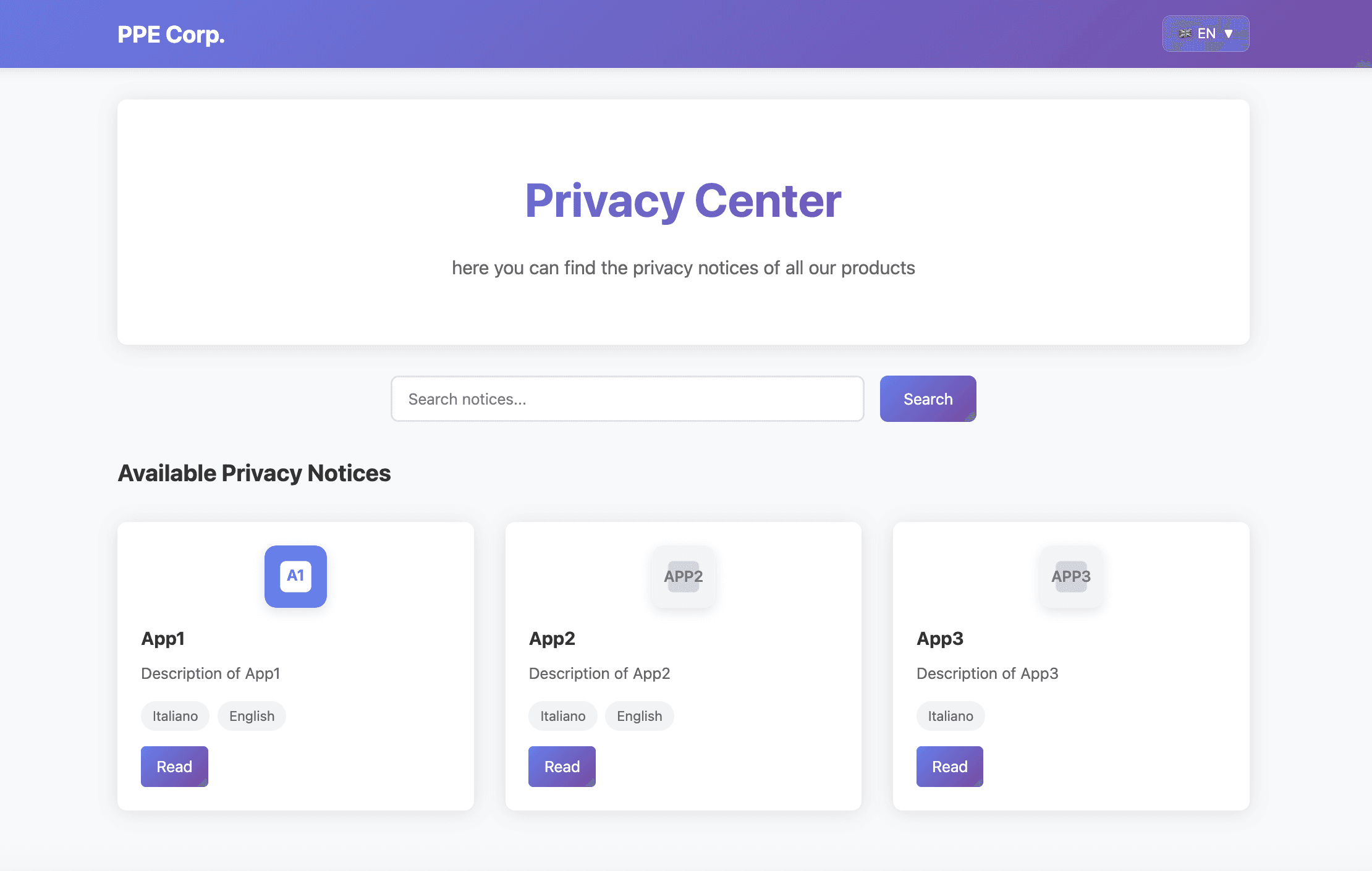 Privacy Center