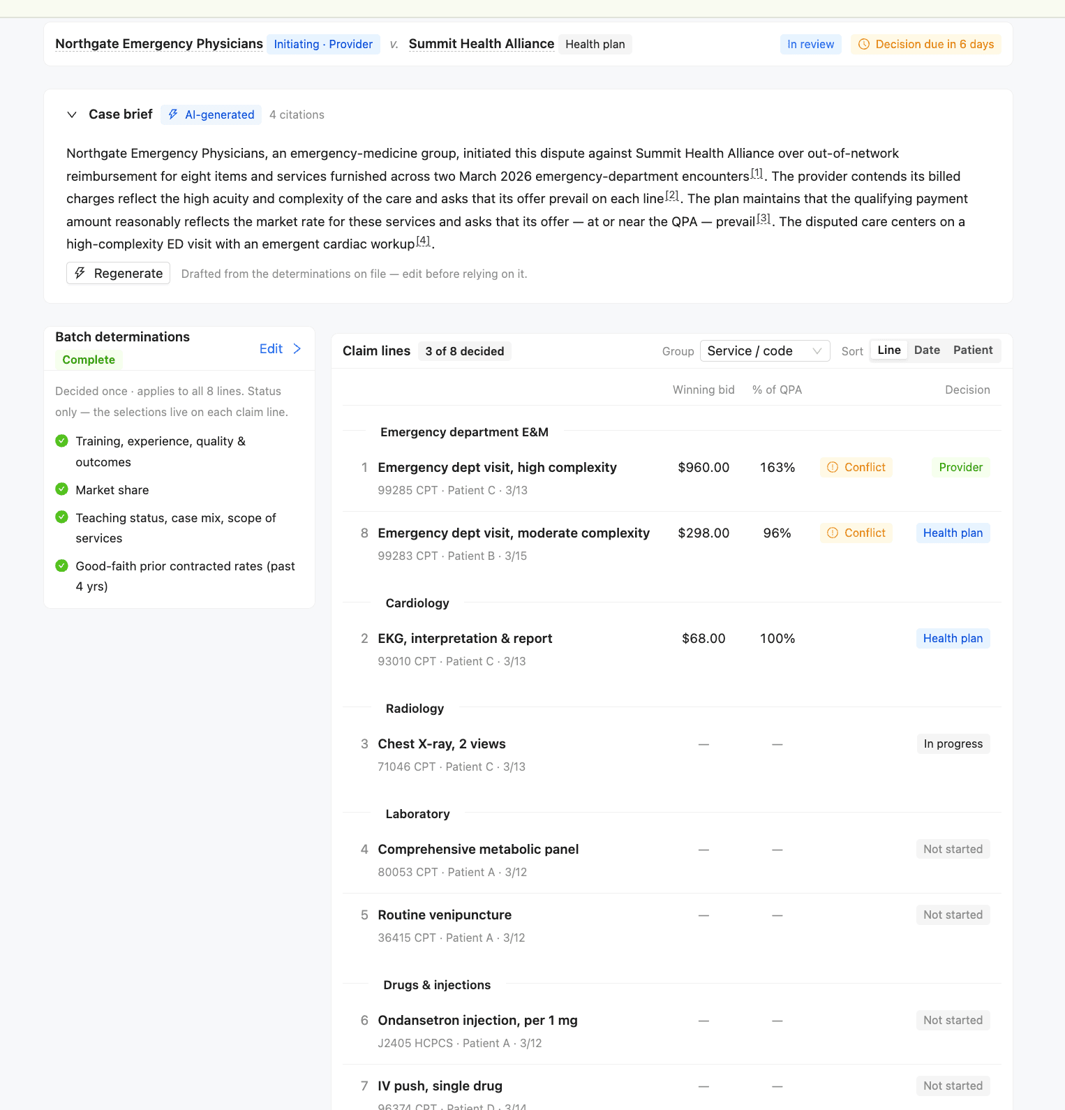 IDR Arbitration Tool