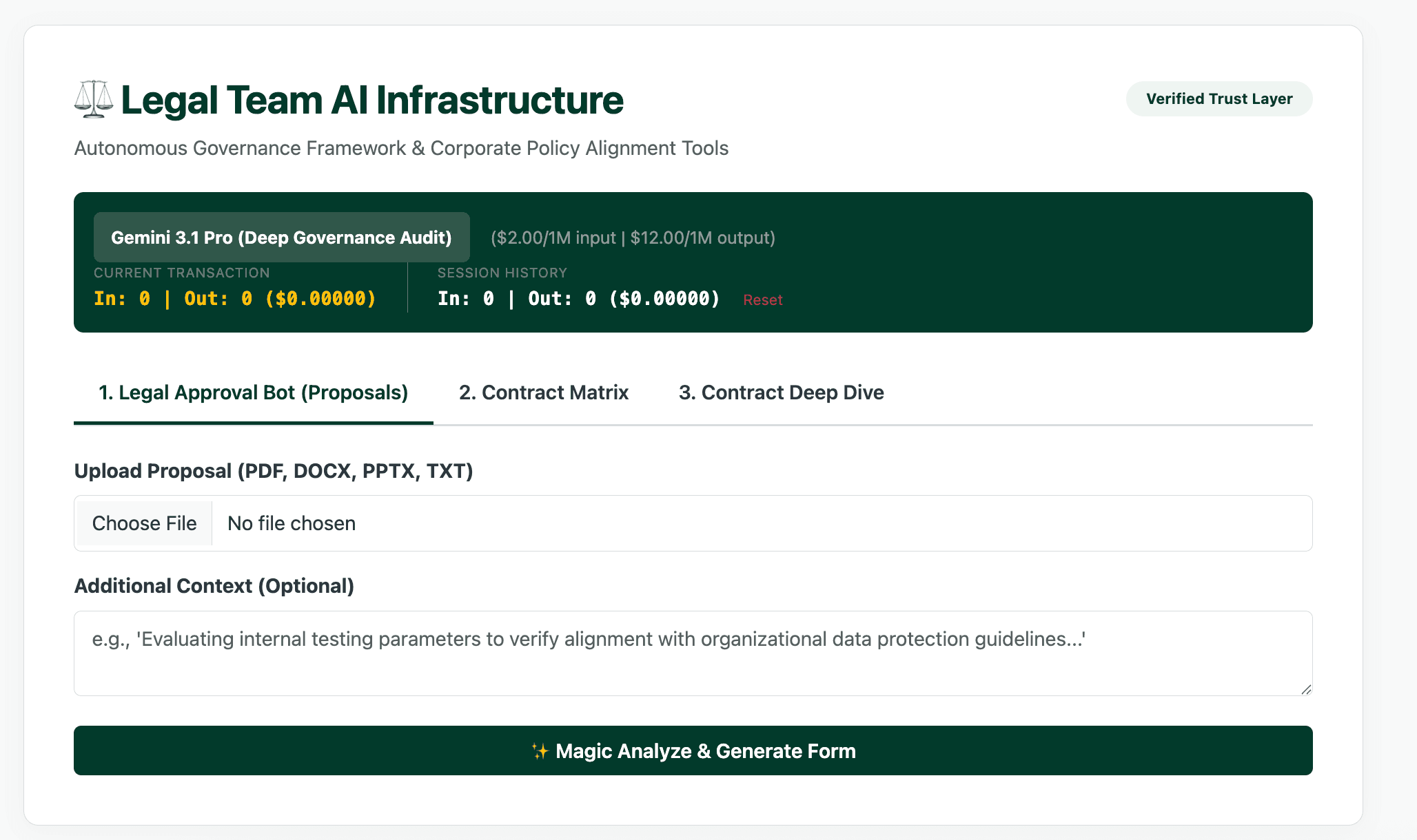 Internal Legal Suite of Tools