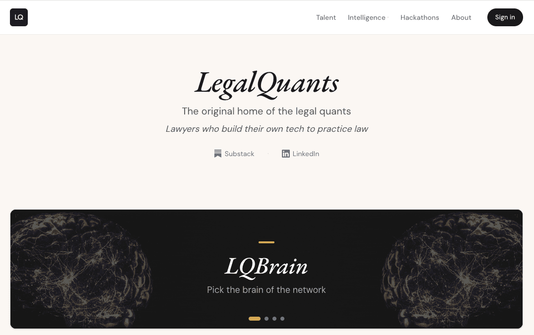 LegalQuants website