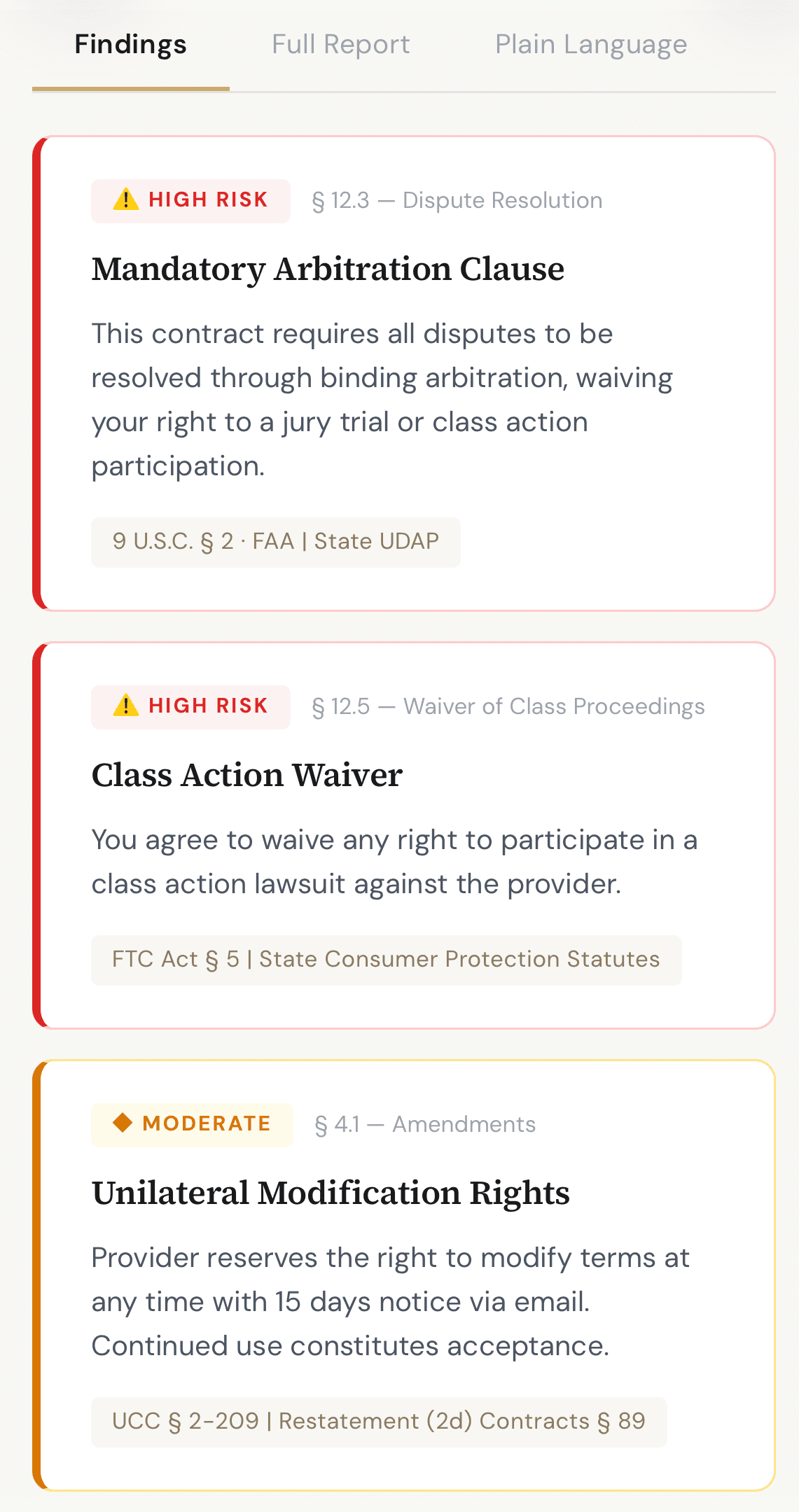 Contract Rights Analyzer