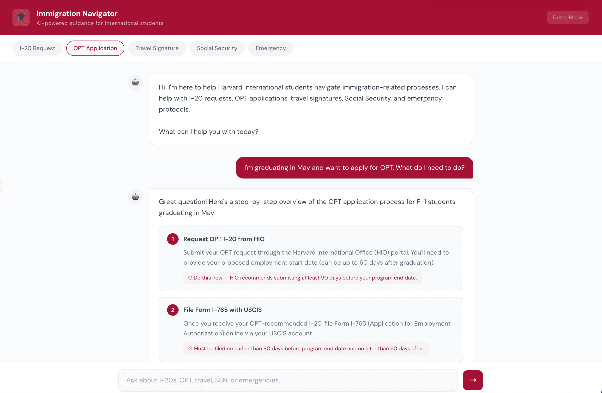 Immigration Legal Chatbot