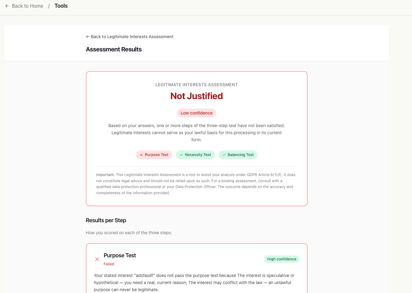 GDPR Workbench